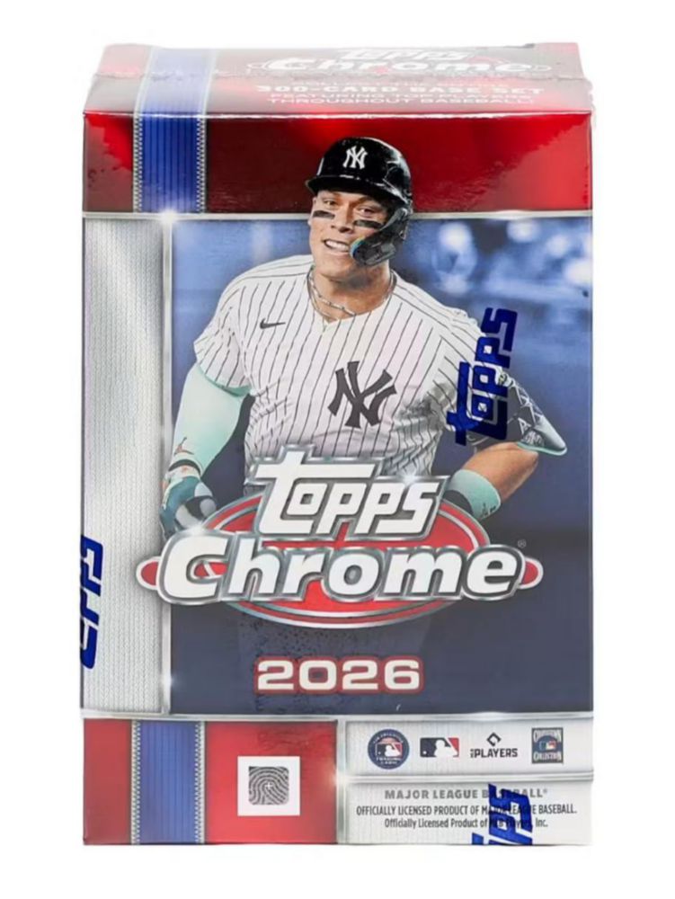 Caja Blaster de Tarjetas Topps 2026 Chrome (7 paquetes)