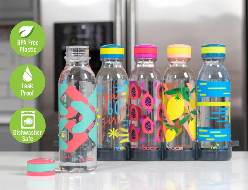 Botella de Agua REDUCE 580 ml Pack de 5 (Libre de BPA)