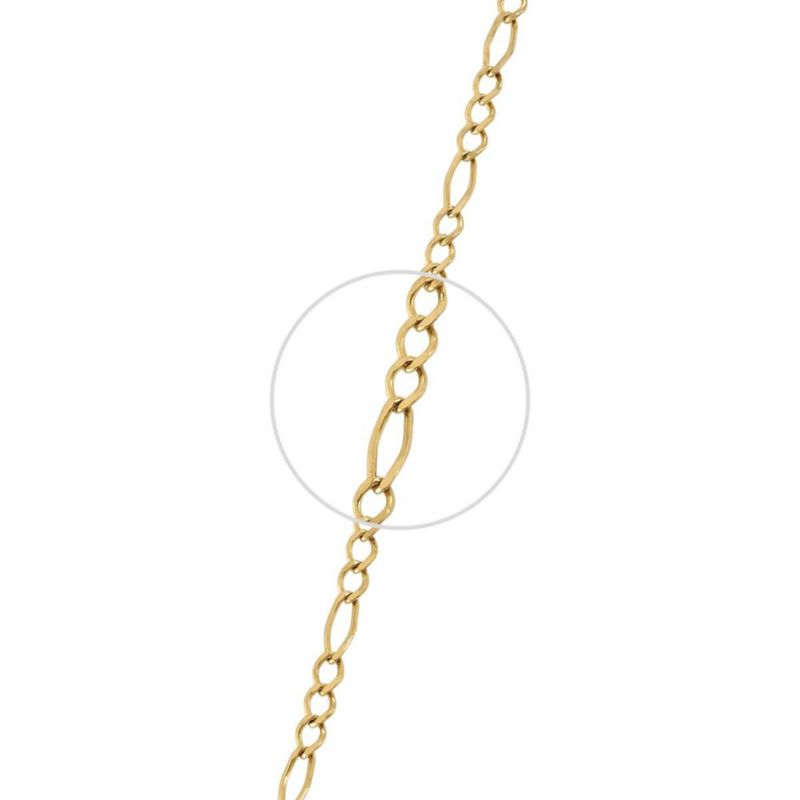 Pulso Cartier con Cruz 2mm 18cm 10K Oro Abba Joyas