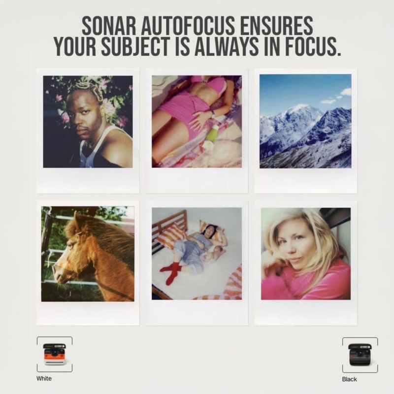 Cámara Polaroid Flip Blanca + 8 Fotos Incluidas