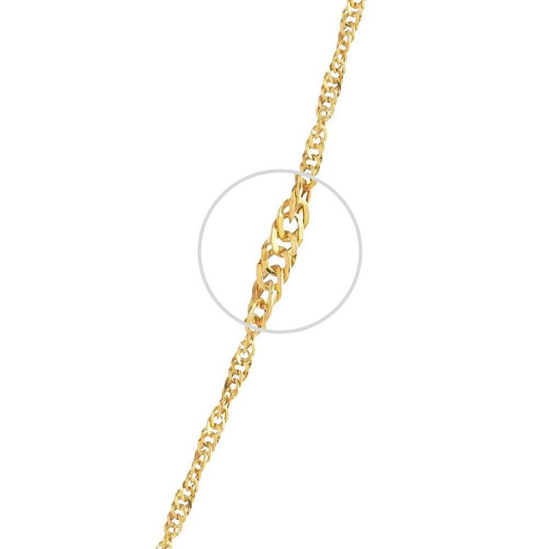 Cadena con Medalla cristo cruz corazón 10K Oro Abba Joyas