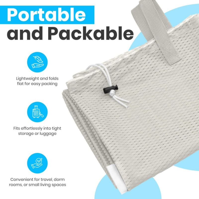 Bolsa de lavandería de malla resistente Handy Laundry 61x91 cm gris con correa de hombro