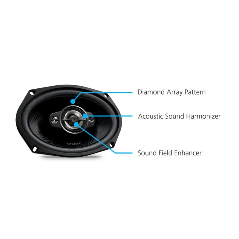Altavoces para coche Kenwood KFC-6988RS 6 x 9 4 vías 670 W de potencia máxima
