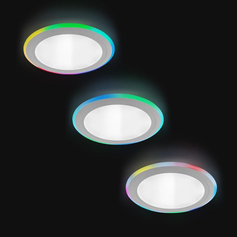 Lampara de techo tipo plafón Baraka color blanco Mil luces