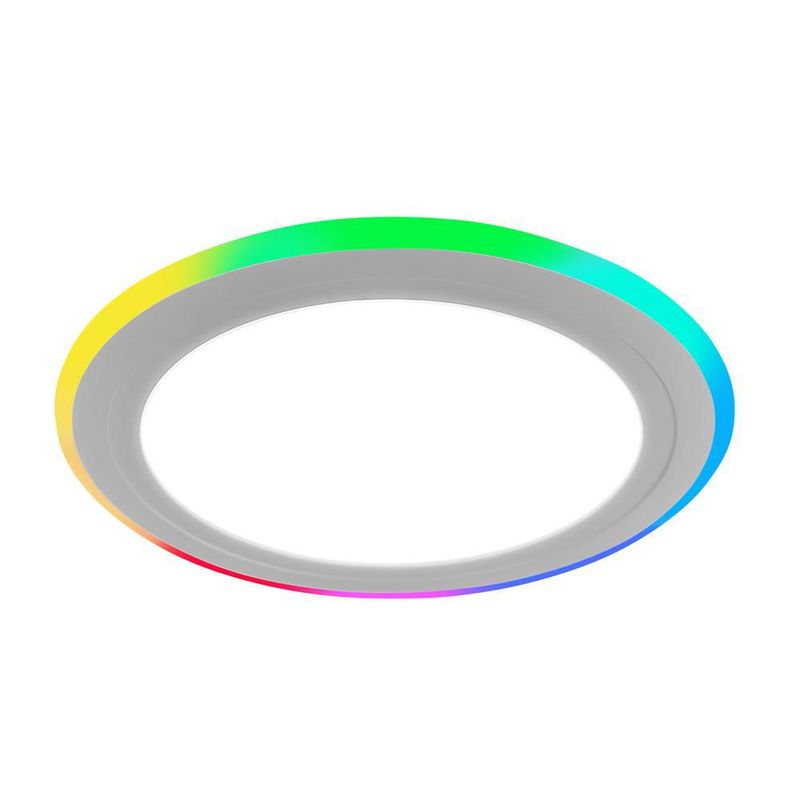 Lampara de techo tipo plafón Baraka color blanco Mil luces