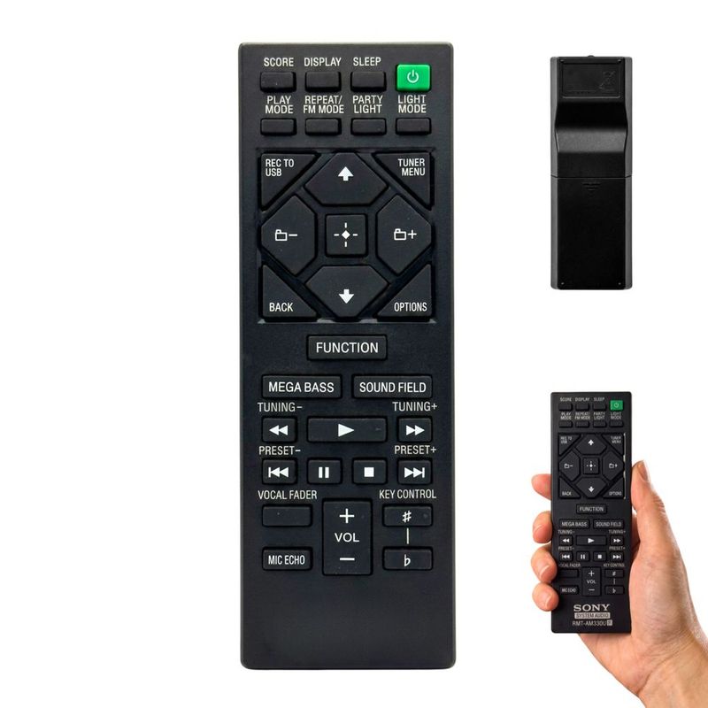 Control compatible con sony audio bocina mhc-m20 rmt-am330u
