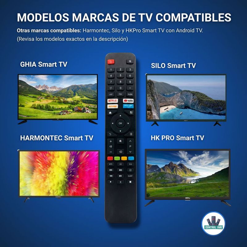 Control remoto compatible con hkpro smart silo smart tv