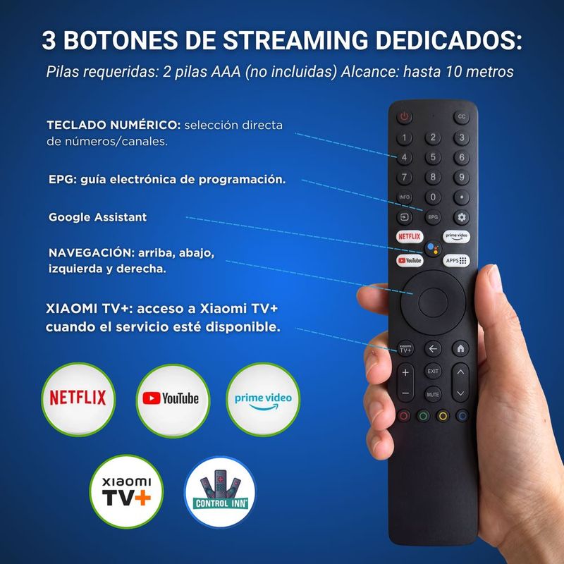 Control compatible con xiaomi smart tv q2 50 55 65