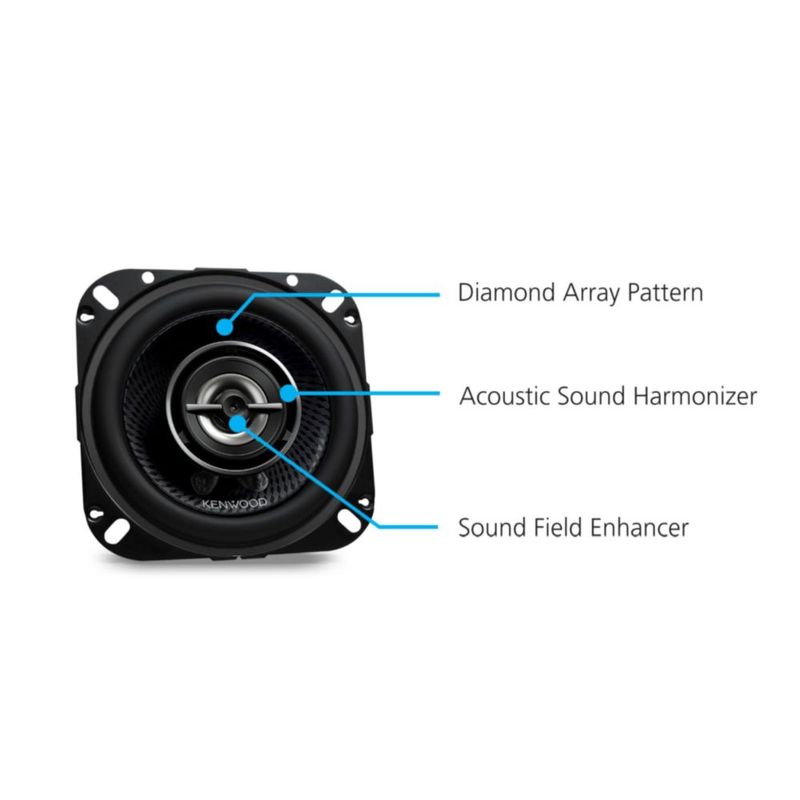 Altavoces para coche Kenwood KFC-1098RS 4 2 vías 220 W de potencia máxima