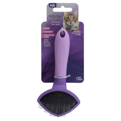 Cepillo Gato Punta Polipropileno Acero Inoxidable Fancy Pets