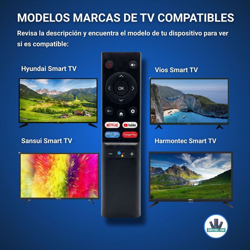 Control remoto compatible con harmontec ht-32 ht-43