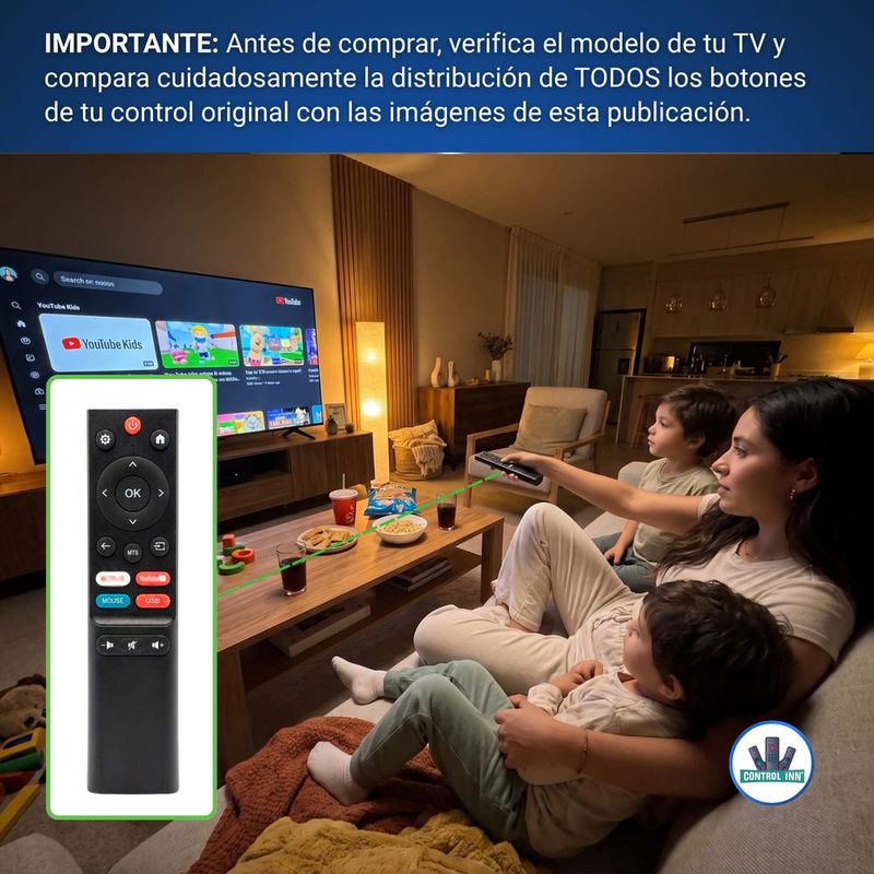 Control remoto compatible con vios smart tv sin voz