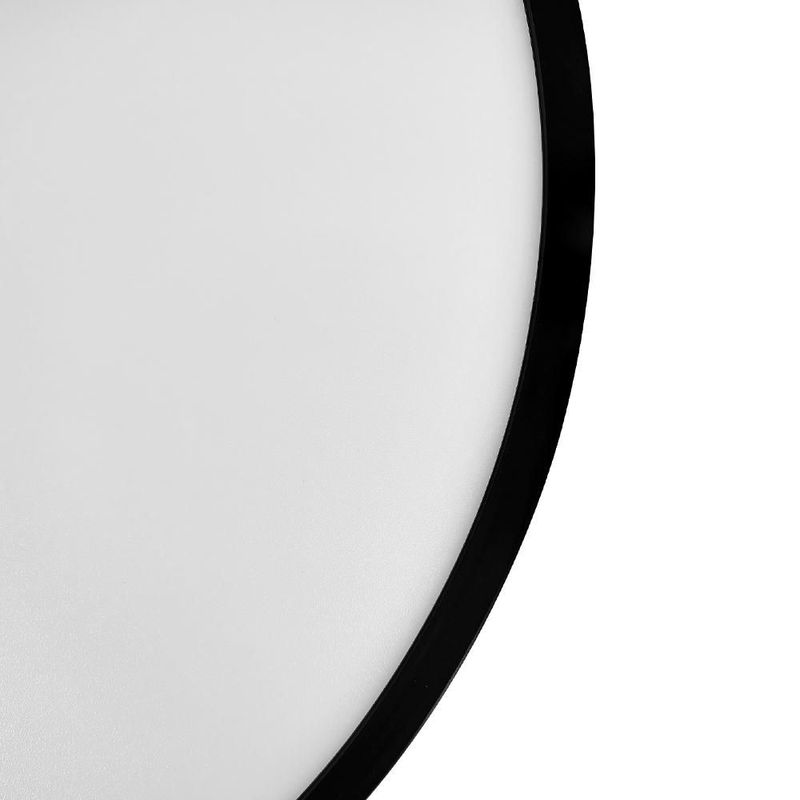 Lampara de techo tipo plafón Akari 48W color negro Mil luces