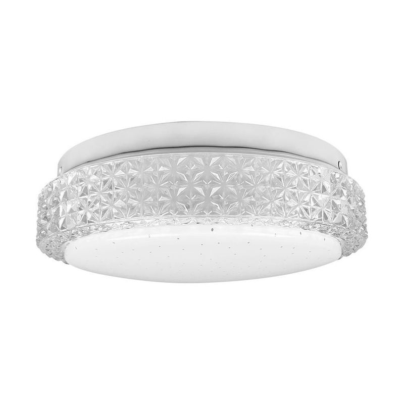 Lampara de techo tipo plafón Silvanya 12W color blanco Mil luces