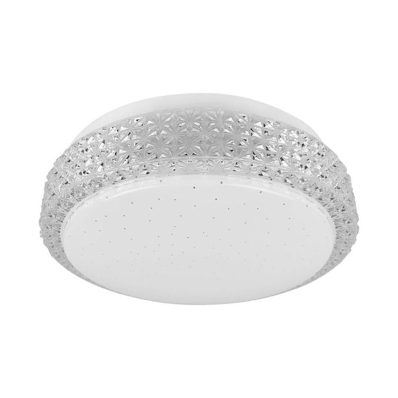 Lampara de techo tipo plafón Silvanya 12W color blanco Mil luces