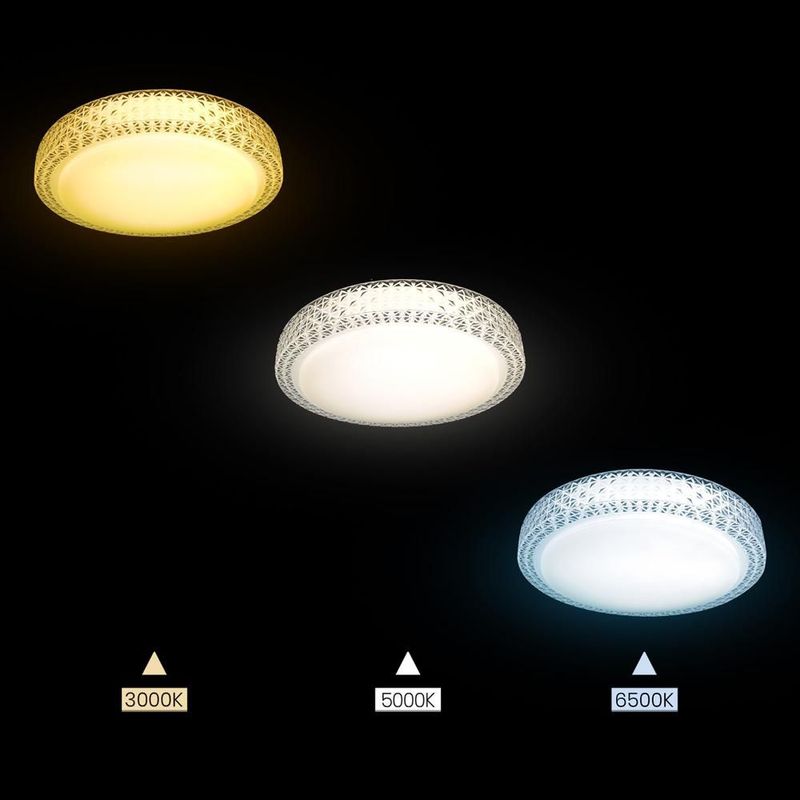 Lampara de techo tipo plafón Silvanya 36W color blanco Mil luces