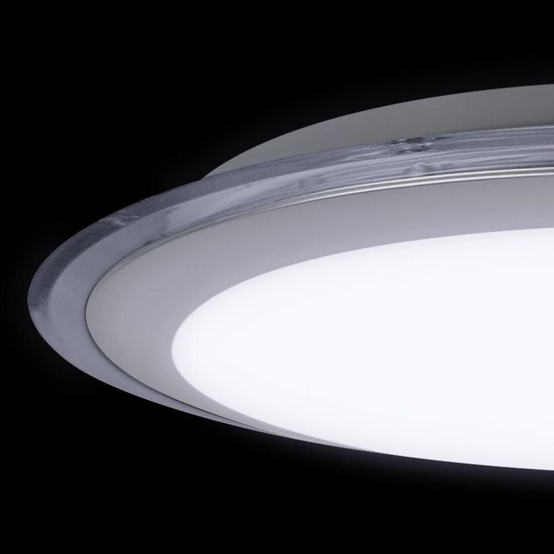 Lampara de techo tipo plafón Silvanya 3CCT 36W color blanco Mil luces