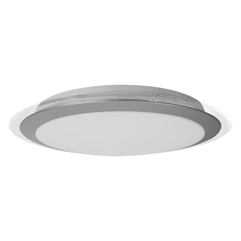 Lampara de techo tipo plafón Silvanya 3CCT 36W color blanco Mil luces