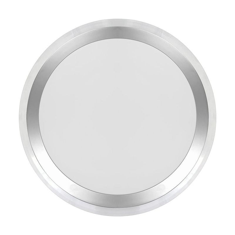 Lampara de techo tipo plafón Silvanya 3CCT 36W color blanco Mil luces