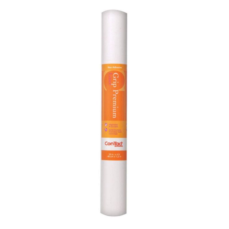Forro para estantes Con‑Tact 46 cm x 12 m Crema Blanco 1 rollo