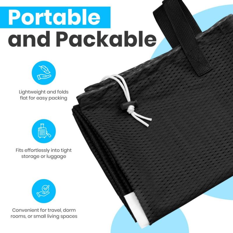 Bolsa de lavandería Handy Laundry 61x91 cm negra con correa de hombro