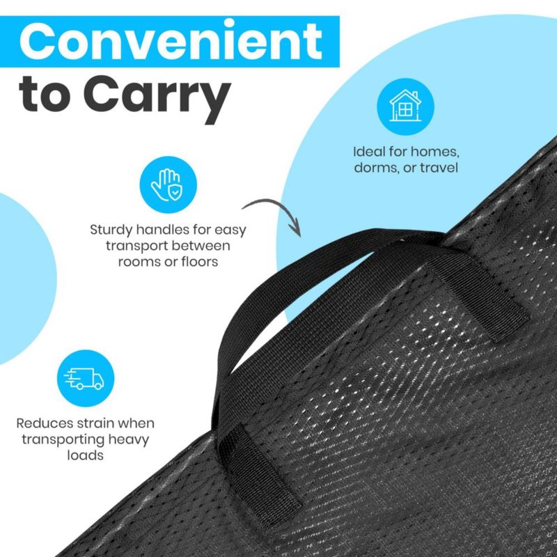 Bolsa de lavandería Handy Laundry 61x91 cm negra con correa de hombro