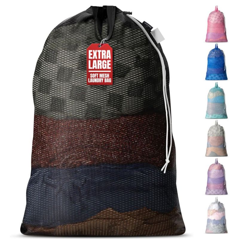 Bolsa de lavandería Handy Laundry 61x91 cm negra con correa de hombro