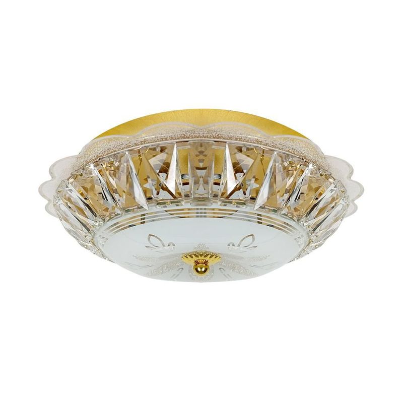 Lampara de techo tipo plafón Flower II color dorado Mil luces