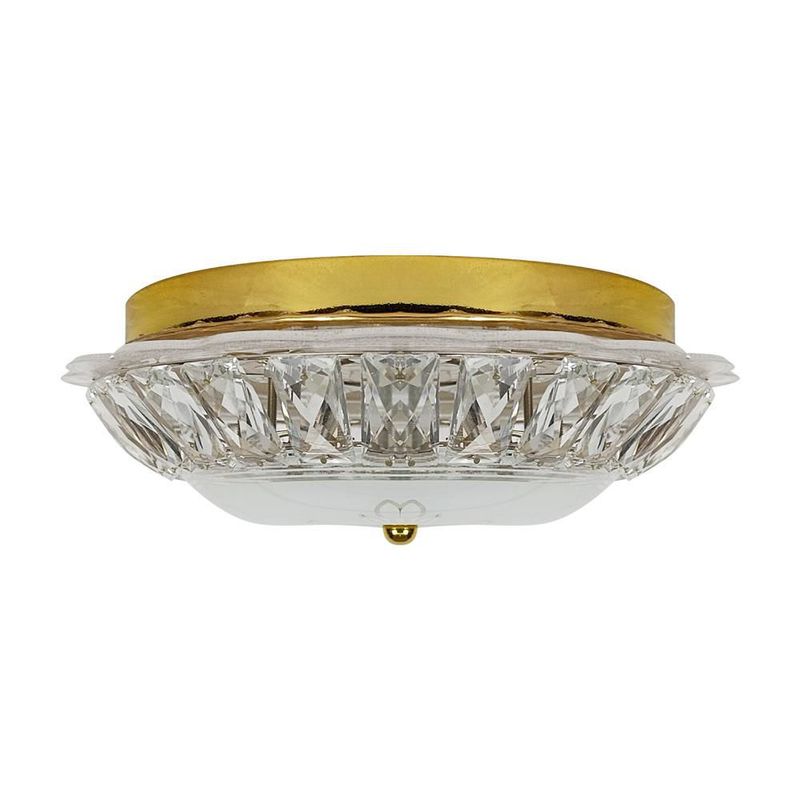 Lampara de techo tipo plafón Flower II color dorado Mil luces