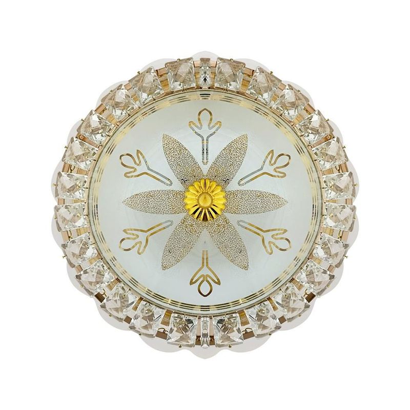 Lampara de techo tipo plafón Flower II color dorado Mil luces