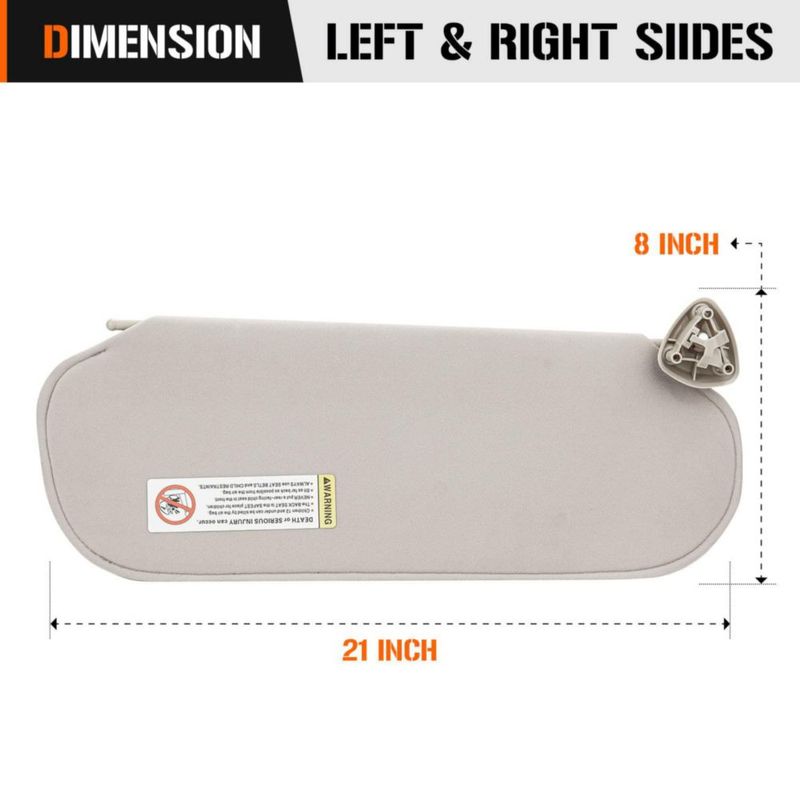 Viseras Aeagle para Chevy/GMC 1999-2019 color crema gris (2 unidades)