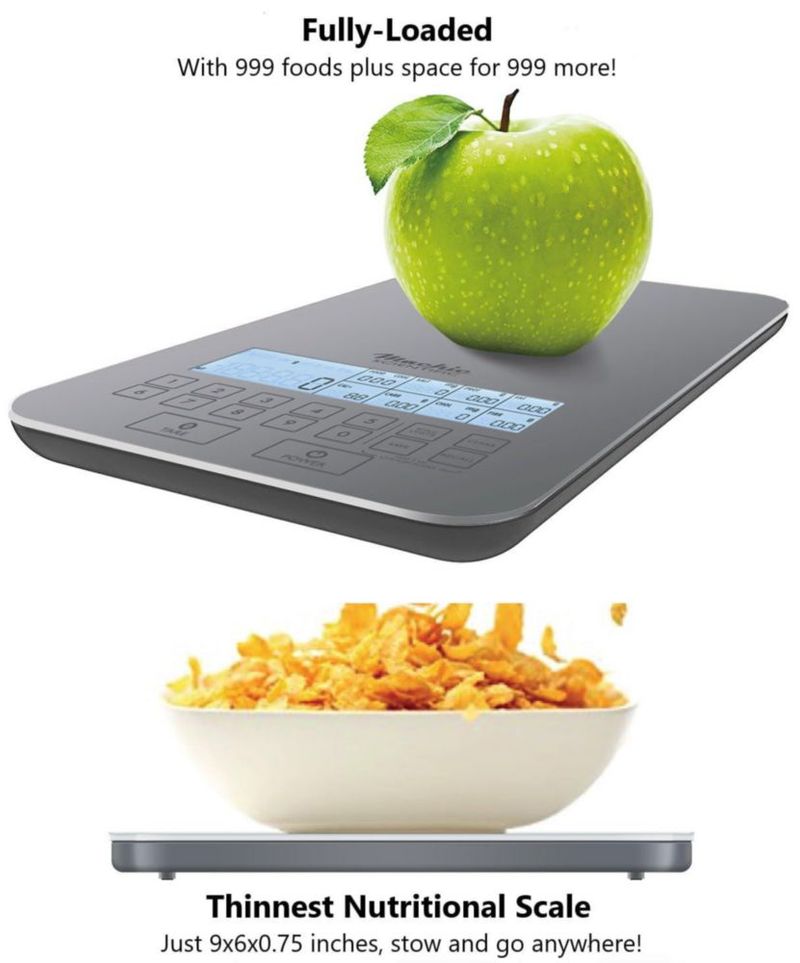 Báscula de alimentos NUTRA TRACK 5 kg Calculadora nutricional