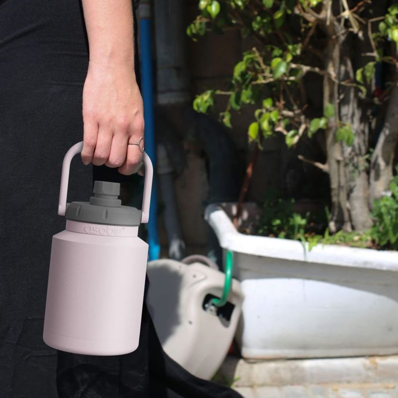 Thermos Asobu Jarra de 1 L Rosa con Aislamiento al Vacío y Sorbete