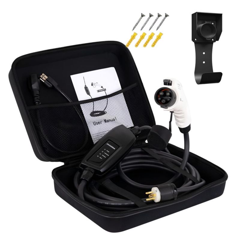 Cargador EV STARTWAY Duosida 16A 120–240 V con cable de 76 m