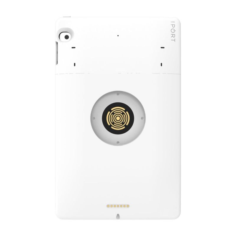 Funda iPad iPort inalámbrica 10.2" blanca con rotación 360°