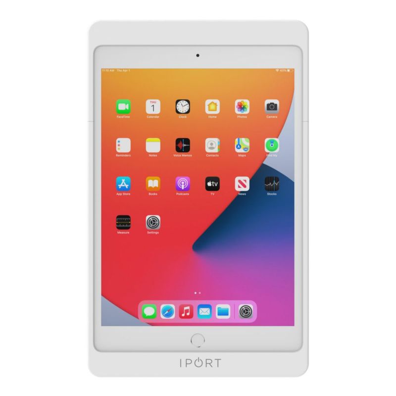 Funda iPad iPort inalámbrica 10.2" blanca con rotación 360°