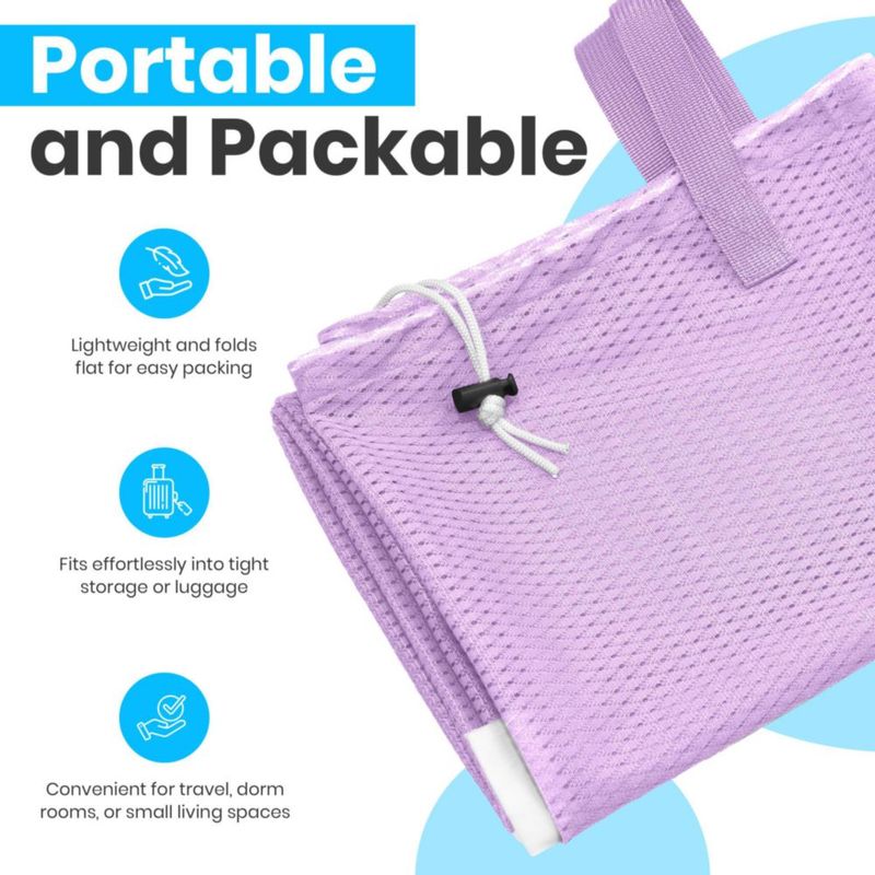 Bolsa de lavandería de malla Handy Laundry 61x91 cm púrpura con cordón