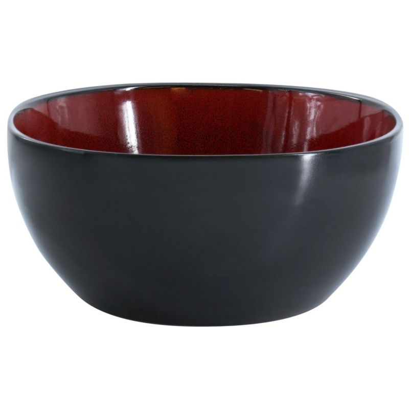 Cuenco para servir Gibson Home 26 cm rojo y negro