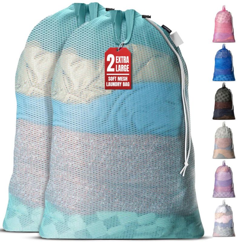 Bolsa de lavandería Handy Laundry 61 × 91 cm juego de 2 color verde azulado