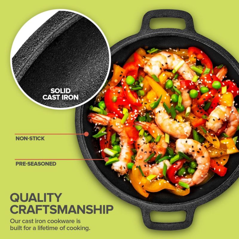 Olla Holandesa Modern Innovations 5QT + 1.6QT de Hierro Fundido