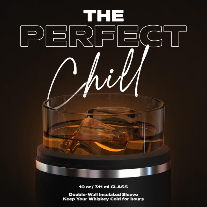 Vaso de whisky Asobu 300 ml con funda aislante
