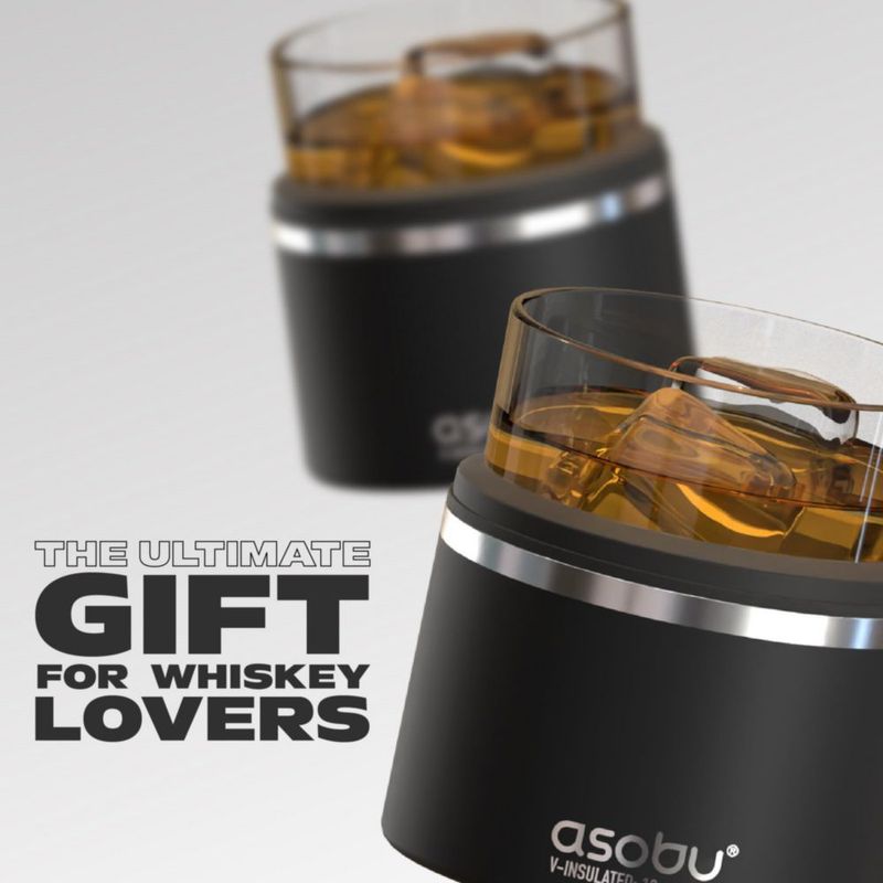Vaso de whisky Asobu 300 ml con funda aislante