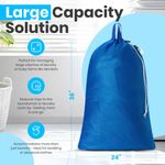 Bolsa de lavandería Handy Laundry 61 × 91 cm azul con correa de hombro