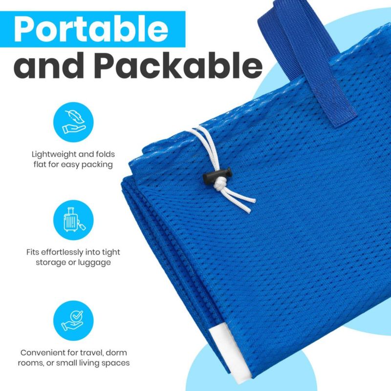 Bolsa de lavandería Handy Laundry 61 × 91 cm azul con correa de hombro