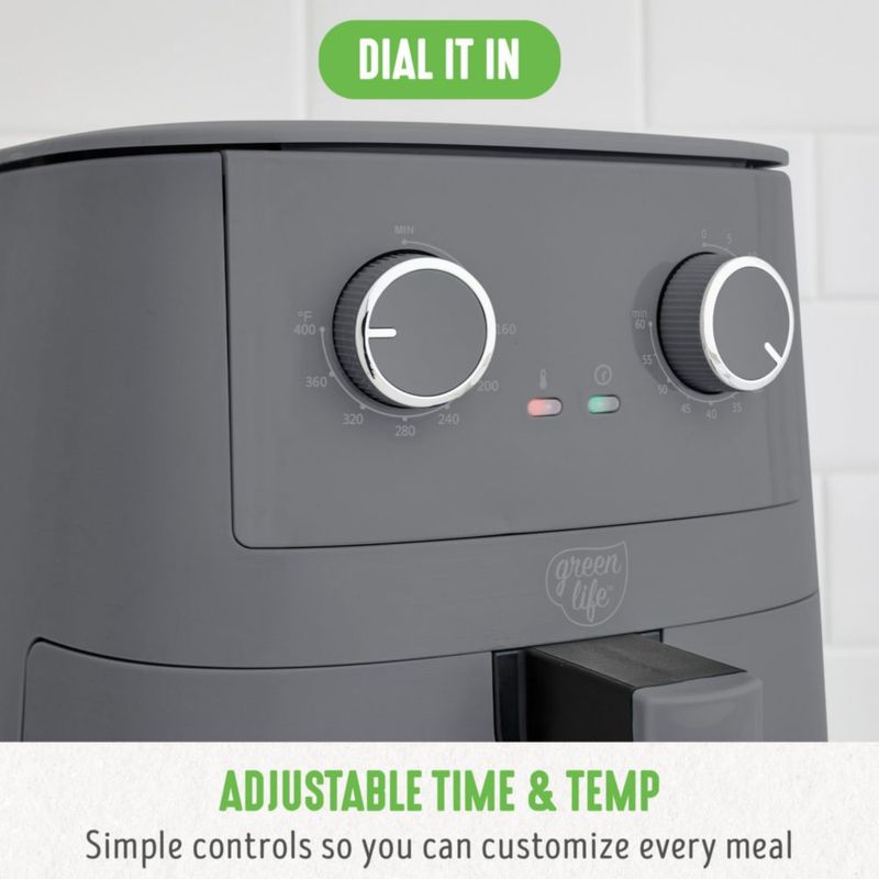 Freidora de Aire GreenLife 45QT Grafito Mecánica