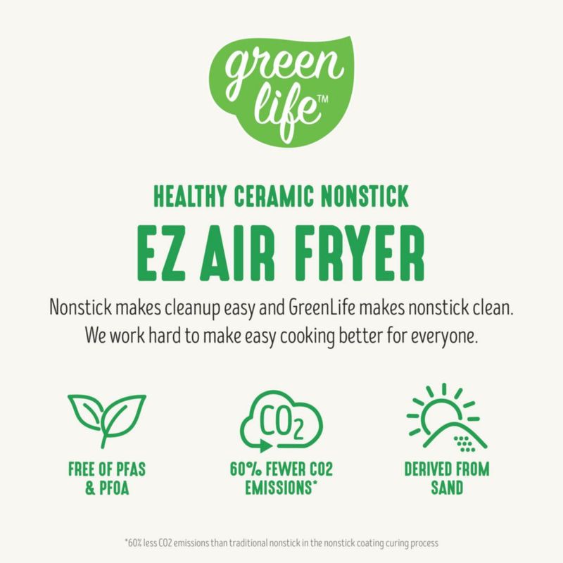 Freidora de Aire GreenLife 45QT Grafito Mecánica