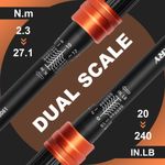 Llave de torsión Kerry 2.3‑27.1 Nm accionamiento 1/4" con clic
