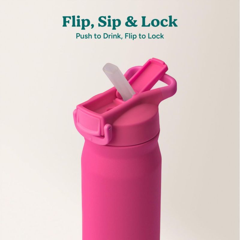 Botella REDUCE 680 ml Aislada con Tapa Flip‑Top Pitahaya