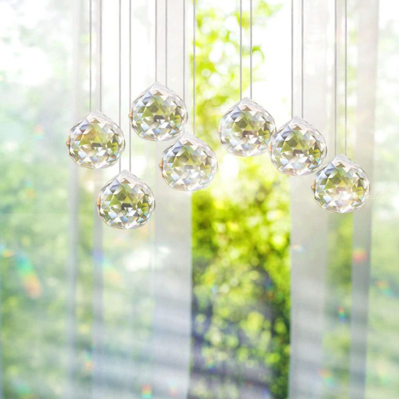 Prismas de cristal Adwikoso 30 mm (paquete de 20) atrapasol