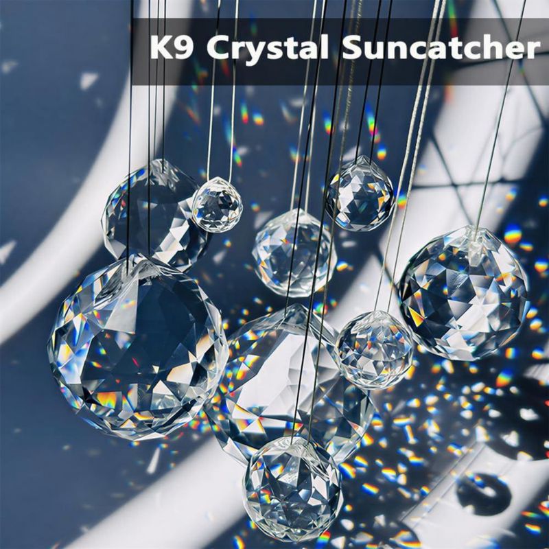 Prismas de cristal Adwikoso 30 mm (paquete de 20) atrapasol
